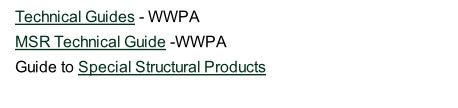 Technical Guides - WWPA  MSR Technical Guide -WWPA  Guide to Special Structural Products